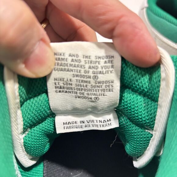 Nike Air Force 1 Mid By You Green Leather Canvas Sneakers 9 Athletic DV3903 900 - Picture 12 of 13